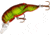 Rebel Lures Rebel Teeny Wee Crawfish Bait 1 1/2in, 1/10 oz, Floating, Chartreuse/Brown, F7767