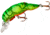 Rebel Lures Rebel Teeny Wee Crawfish Bait 1 1/2in, 1/10 oz, Floating, Chartreuse/Green Back, F7734