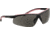 Remington T-71P Womens Shooting Glasses, Polycarbonate lens, Smoke lenses. Black frames with pink trim RE452