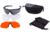 Revision FT-2 Shooting Glasses, Black Frame, Clear &amp; Smoke Lens, Large, 4-0152-0316