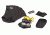 Revision Snowhawk Deluxe Goggle System w/  Clear, Solar, Yellow High-Contrast Lenses, Black Frame, 4-0100-0004