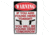 River's Edge 12in.x17in. Weatherpoof Rolled Edge Tin Sign, Warning-If Your're Found Here, 16in. Description 184627