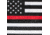 Rothco Deluxe Thin Red Line Flag, 3ft x 5ft, 15961