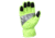 Rothco Safety Green Gloves With Reflective Tape, Small, 5487-S