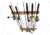 Rush Creek Creations 11 Rod Fishing Holder, American Cherry, 27 x 3 x 1, 38-3026