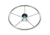 Schmitt &amp; Ongaro Marine 170 13.5" Stainless 5-Spoke Destroyer Wheel w/ Black Cap and Standard Rim - Fits 3/4" Tapered Shaft Helm 44214