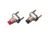 Sea-Dog Miniature Horn Button, Red, 420415-1