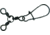 Sea Striker Stainless 3-Way Swivels Sz1 w/Sz6 Duo-Lock 144Bag, TWDL16