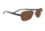 Serengeti Volterra Single Vision Prescription Sunglasses, Satin Black/Grey Stripe Frame-7594SV