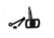 Skull Hooker Bone Bracket Skull Plate Adapter, Black, SKH-BB-ADPT-BLK