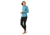 Smartwool Merino 250 Baselayer Pattern 1/4 Zip - Womens, Wave Blue Traced Dahlia, Small, SW016375E39-S