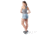 Smartwool Merino Sport Lined Short - Womens, Bleached Aqua Mountain Plaid Print, Medium, SW016604J57M
