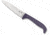 Spyderco Counter Puppy Kitchen Knife, 3.48in, 7CR17 Stainless Steel, Satin Leaf Blade, Plastic, Purple Handle, K20PPR