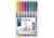 Staedtler Lumocolor Non-Permanent F Width Pen Pack - 8 Colors w/ Stand-Up Box - Yellow, Red, Blue, Orange, Green, Purple, Brown, Black ST 316 WP8