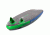 Starboard Touring Deluxe Dc Inflatable Lightweight Croc Skin Texture Paddle Board, Blue/Green, 12ft 6in, 2024180601002
