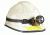 Trident LED Yellow Headlamp / Flashlight 61050 on Helmet