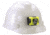 Streamlight Enduro Pro - with 3 AAA alkaline batteries, rubber hard hat strap, elastic head strap, 3M Dual Lock - Box, Black/Yellow, 61422
