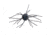 Strike King Tumbleweed Salted Softbait, 4 pack, 3in, Black/Blue, 12-36259