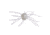 Strike King Tumbleweed Salted Softbait, 4 pack, 3in, Pearl Flash, 12-36255
