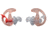 SureFire EP3 Sonic Defender Earplugs, 25 Pair, Clear, Medium, NSN 6515-01-606-4498, EP3-MPR-BULK
