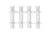 TACO Marine 4-Rod Poly Rod Rack - White 45925