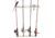 TACO Marine Deluxe 4-Rod Pontoon Boat Tackle Rack - White 45927