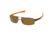Tag Heuer 0254 Single Vision Prescription Sunglasses, Matte Chocolate Frame - Brown/Orange Temples Frame, Outdoor Brown Lens-0254-708SV