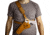 Tagua Gunleather Wrangler Chest Leather Holster, Most 1911s Full Size 5in, Right Hand, Brown, WRANGLER CHEST-TB-202