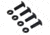 Team Wendy CAM FIT Retention ARC Rail Ballistic Hardware Kit , 4 bolts and nuts, Black, 21-HW-ARC