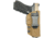 Texas 1836 KYDEX Disruptor Gen II - Taco Style IWB Holster, Right Hand, Glock 43, With No Attachment, Coyote Brown, DTR-GEN2-357