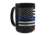 Thin Blue Line Distressed Flag Mug- , 15 Oz - MUG-DIST-TBL-15