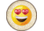 Tin Signs Emoji Love Eyes Sign, 11.75in Diameter, 2272