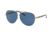 Tory Burch TY6056 Sunglasses 310080-59 - Black/Gold Frame, Navy Solid Lenses