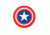 Trooper Clothing Captain America Standard PVC Patch, Red, White and Blue, One Size 9628
