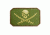 Trooper Clothing Jolly Roger OD Green and Tan PVC Patch, OD Green and Tan, One Size 9624