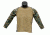Trooper Clothing Tactical Combat Woodland Battle Shirt w/Mesh Side Vents,Large, Woodland Marpat Print and Coyote, Large (14-16) 9302-L