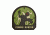 Trooper Clothing Zombie Hunter PVC Patch, Black and OD Green, One Size 9631