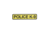 MORALE PATCH, POLICE K-9, GOLD/BLK