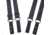 TUFF Products 4-Point Tactical Duty Suspenders w/ Adj. H Harness, Black Nylon Keepers, 1.5in. Webbing 7174-NYA