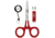 Umpqua Rivergrip Combo Zinger, Nippers, Hemostat, Red, 30786