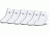 Under Armour Charged Cotton 2.0 Socks, Pack of 6, White/Gray, 9-11 Medium, U320-WHT/GRY-MD