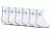 Under Armour Charged Cotton 2.0 Socks, Pack of 6, White/Gray, 13-15 Extra Large, U321-WHT/GRY-XL