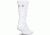 Under Armour Charged Cotton 2.0 Socks, Pack of 6, White/Gray, 9-11 Medium, U322-WHT/GRY-MD