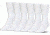 Under Armour Charged Cotton 2.0 Socks, Pack of 6, White/Gray, 13-15 Extra Large, U322-WHT/GRY-XL