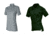Vertx Womens Coldblack Short Sleeve Polo, Grey, Spruce Green