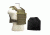 Vism Fast Plate Carrier w/2 10x12in Level IIIA Shooters Cut Hard Ballistic Plates, Tan BUCCVPCF2995T-A