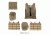 Zombie Zombat Kit, Tan - with Vest and 5 Pouches