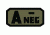 Voodoo Tactical Blood Type Rubber Patch, A- Neg, OD Green, 07-0992004000