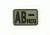 Voodoo Tactical Blood Type Rubber Patch, AB-, OD Green, 07-0998004000