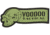 Voodoo Tactical Rubber Patch, Ribbon Logo, OD Green, 07-0982004000